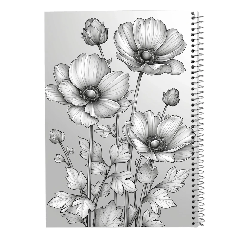 دفتر نقاشی 50 برگ مدوپد مدل گل کد DF13901