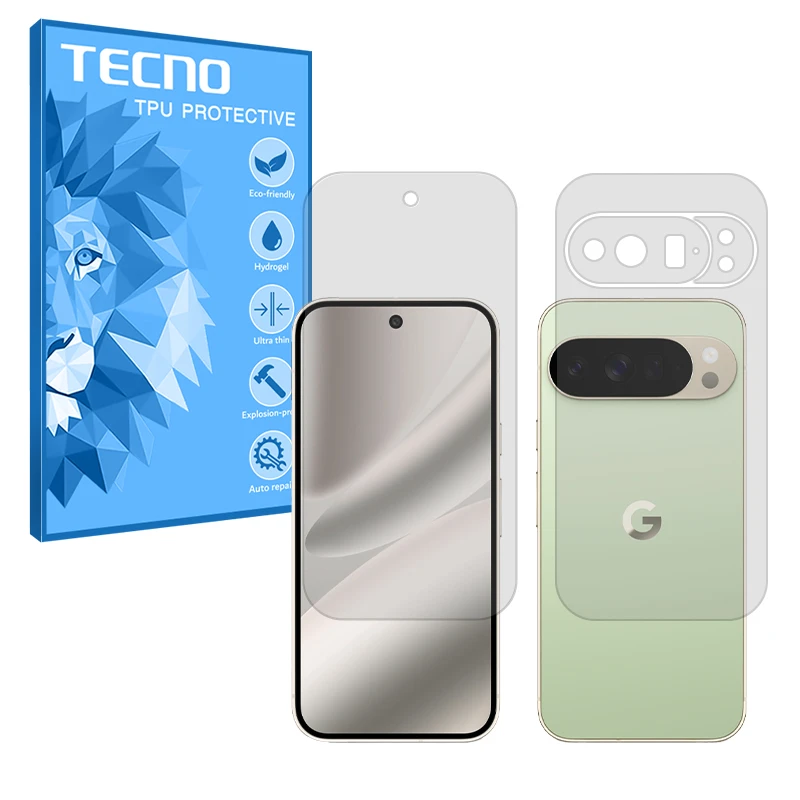 محافظ صفحه نمایش مات تکنو مدل Resistant مناسب برای گوشی موبایل گوگل Pixel 10 Pro XL به همراه محافظ پشت گوشی 