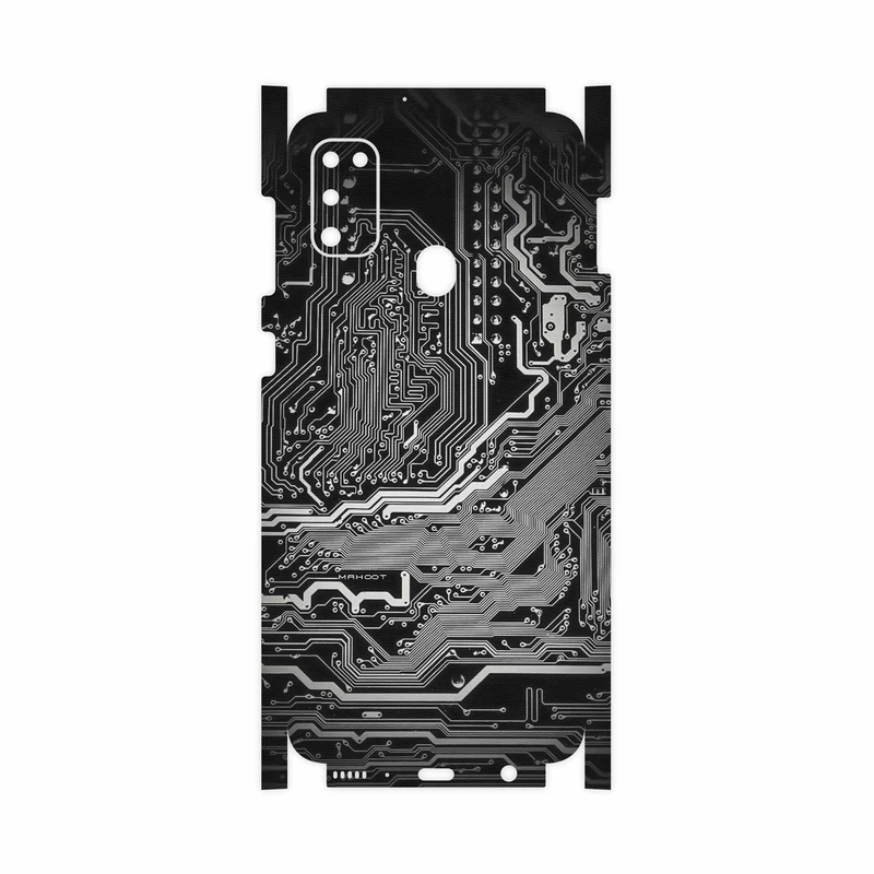 برچسب پوششی ماهوت مدل Black Printed Circuit Board-FullSkin مناسب برای گوشی موبایل سامسونگ Galaxy M30s