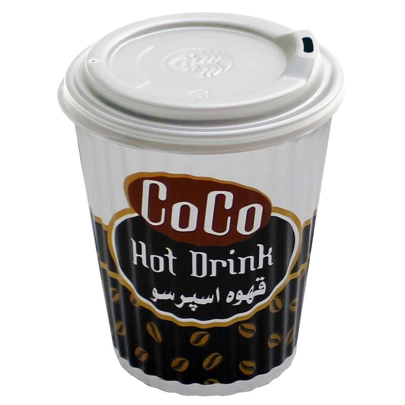 لیوان یکبارمصرف قهوه مدل دو جداره 220 سی سی بسته 20 عددی
