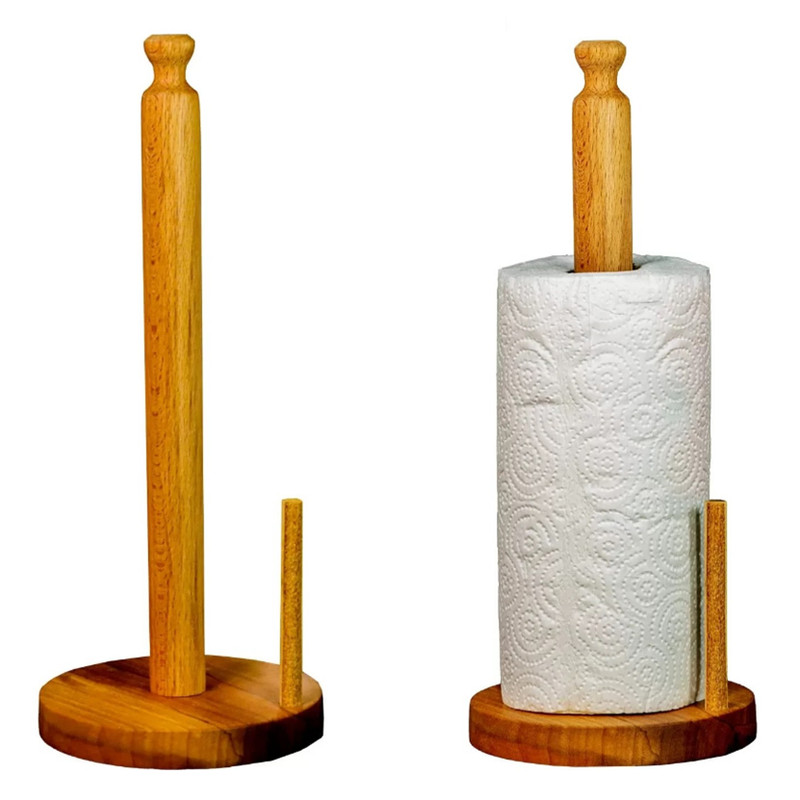 پایه رول دستمال کاغذی مدل چوبی