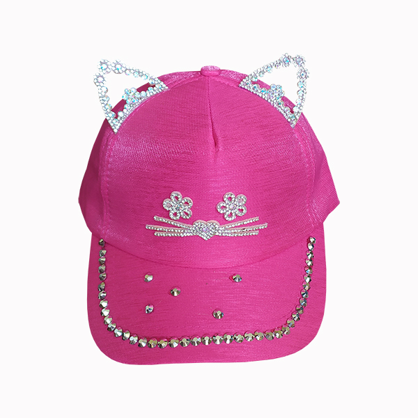 کلاه کپ دخترانه طرح گربه کد AR79