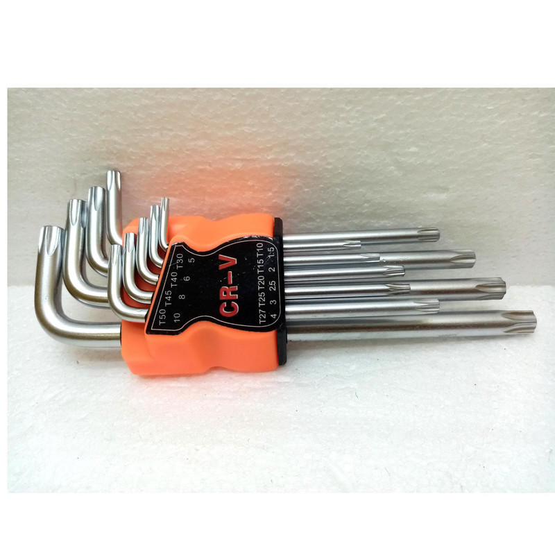 مجموعه 9 عددی آچار آلن ستاره ای کیو تولز مدل 50HRC