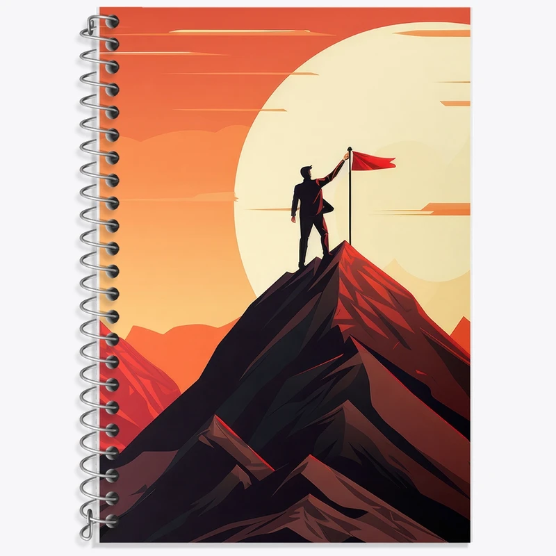 دفتر لغت 50 برگ خندالو طرح کوهنورد کد F2800