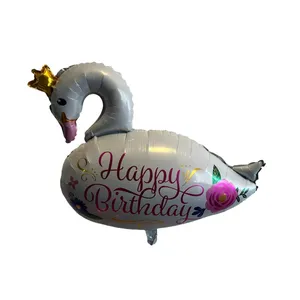 بادکنک فویلی پارتی لند تهران مدل قو happy birthday کد 1195