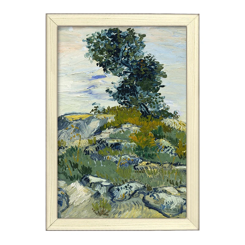 تابلو خندالو طرح صخره ها ونسان ونگوگ (Van Gogh) کد 36805