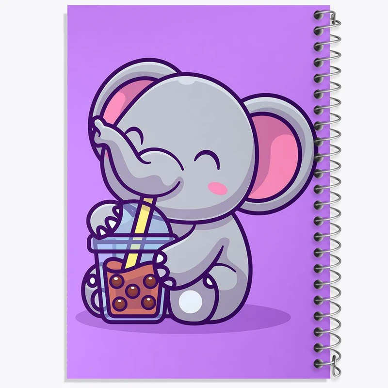 دفتر نقاشی 50 برگ خندالو مدل فیل کوچولو کد 29479