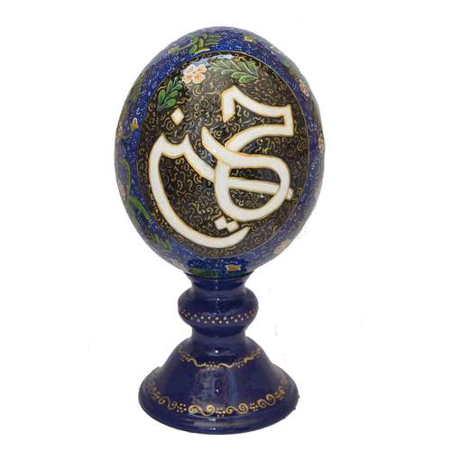 تخم شترمرغ تزیینی مدل امام حسین