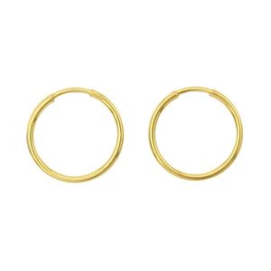 گوشواره حلقه‌ای طلا 18 عیار زنانه نیکان گلد مدل NK356
