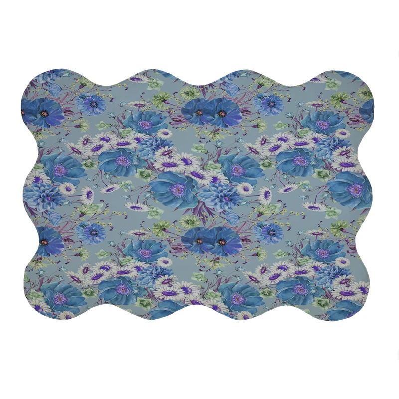 پادری مدل دالبر طرح گل کد 5880 سایز 80x110 سانتی متر 