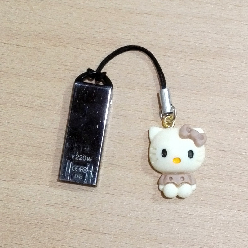 بند نگهدارنده فلش مموری مدل Hello kitty