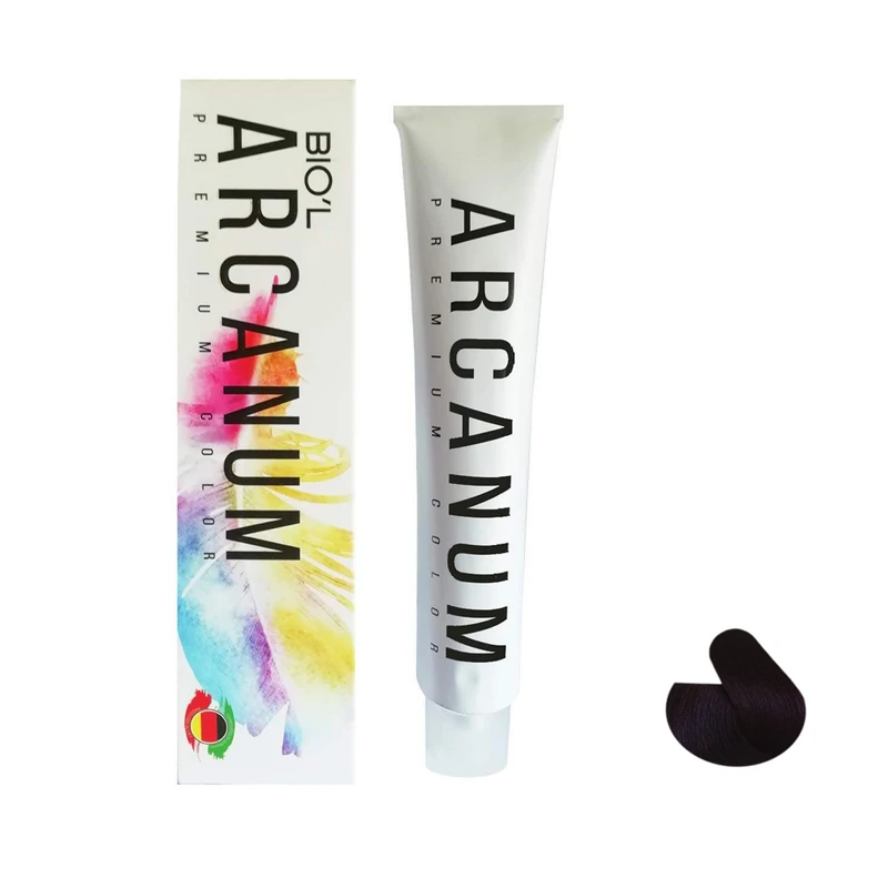 رنگ مو بیول مدل Arcanum شماره 5.22 حجم 120 میلی لیتر رنگ بادمجانی تیره
