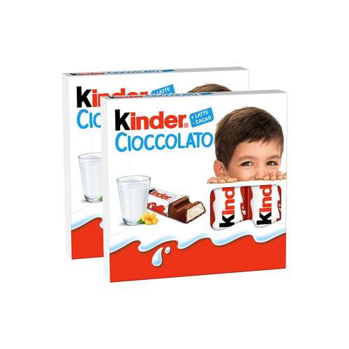 شکلات شیری کیندر - 50 گرم بسته 2 عددی