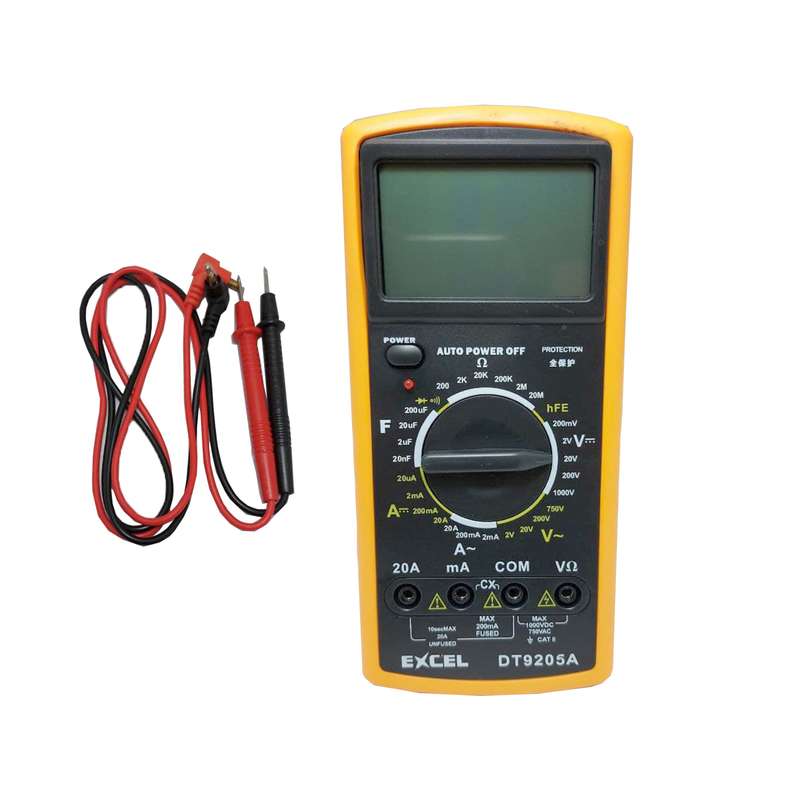 مولتی متر دیجیتال اکسل مدل DT9205A مولتی متر دیجیتال اکسل مدل DT9205A