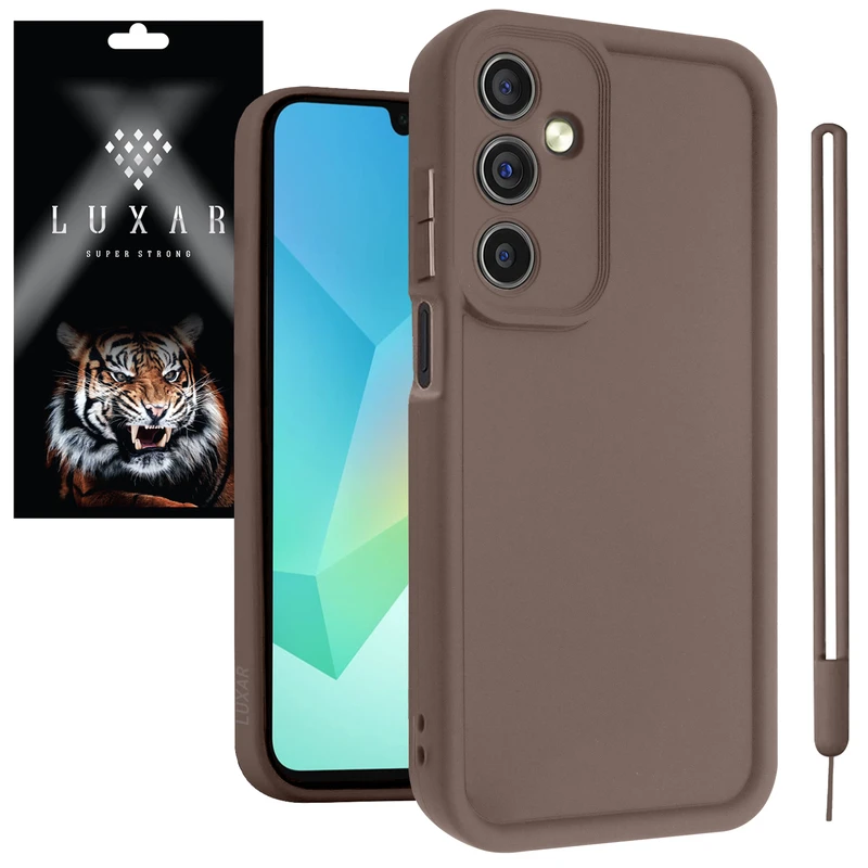 کاور لوکسار مدل a16 -Puffer مناسب برای گوشی موبایل سامسونگ Galaxy A16 4G / 5G به همراه بند آویز