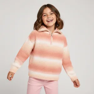 پلیور یقه برگردان دخترانه پیپرتس مدل 23