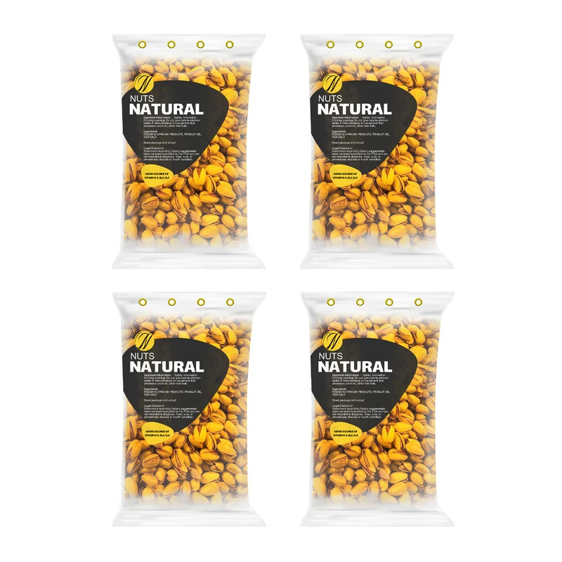 پسته زعفرانی نچرال - 250 گرم بسته 4 عددی 