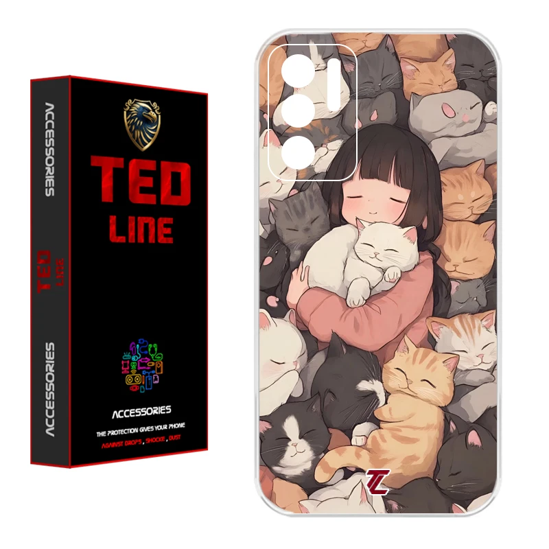 کاور تدلاین طرح گربه کد 1171 مناسب برای گوشی موبایل شیائومی Poco M3 Pro