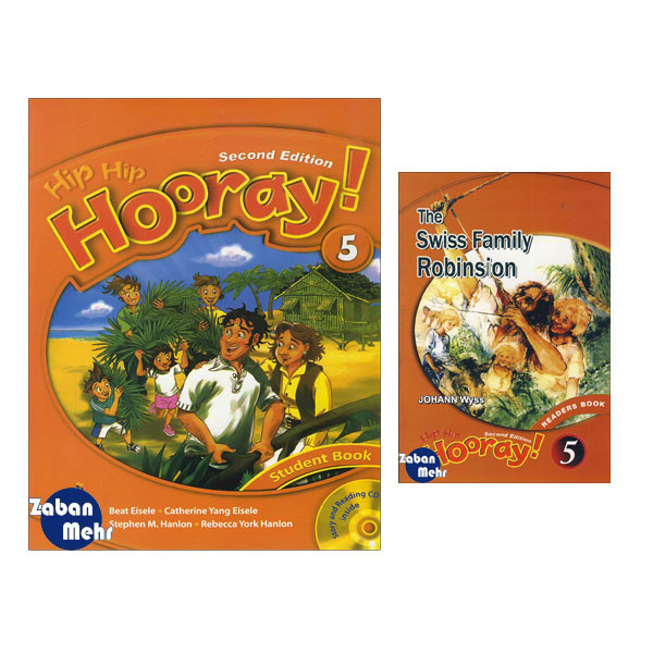 کتاب Hip Hip Hooray 5 Student Readers Book اثر جمعی از نویسندگان انتشارات زبان مهر 2جلدی