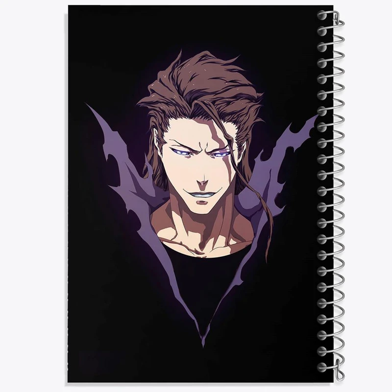 دفتر ژورنال نویسی 50 برگ خندالو مدل نقطه ای طرح آیزن انیمه بلیچ Bleach کد 12019