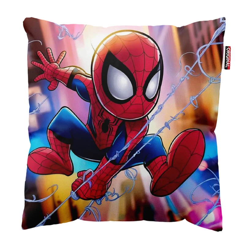   کوسن پاد آفرین طرح کارتونی بچگانه مرد عنکبوتی کد 4863 سایز 30*30 سانتی متر