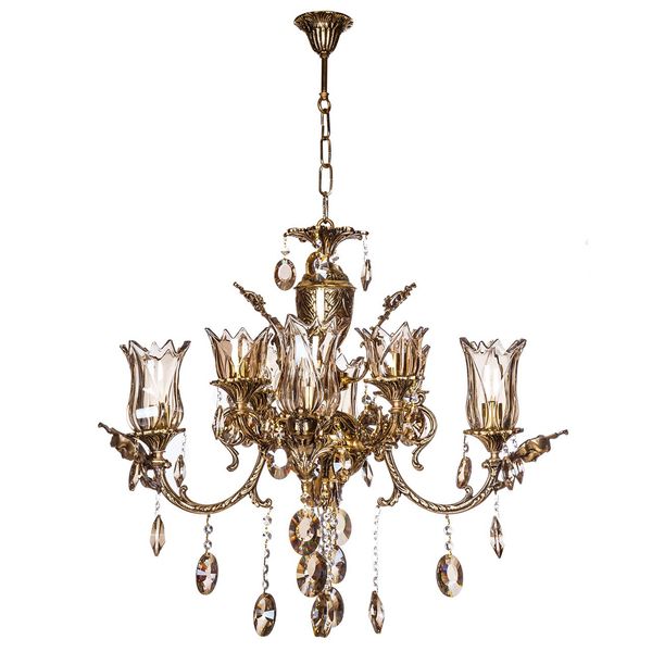 لوستر چشمه نور 8 شعله کد C2722/4+4 لوستر چشمه نور 8 شعله کد C2722/4+4