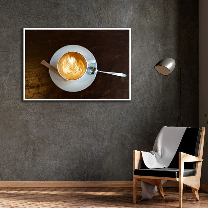 تابلو نوری بکلیت طرح قهوه مدل W-D2274 فریم سفید