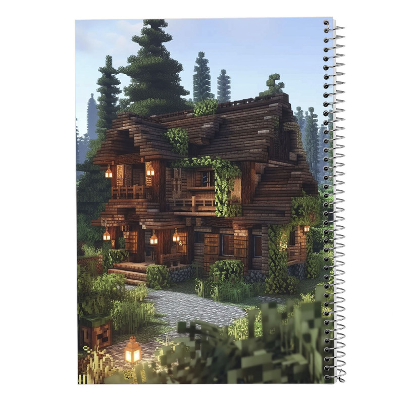 دفتر مشق 100 برگ مدوپد مدل ماینکرفت minecraft کد DF14019
