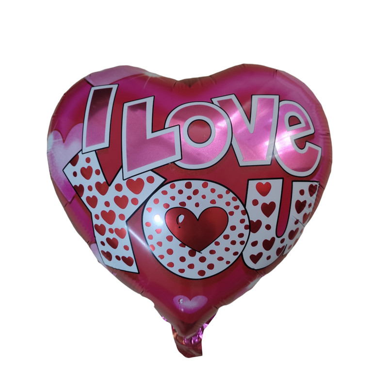 بادکنک فویلی طرح i love you 