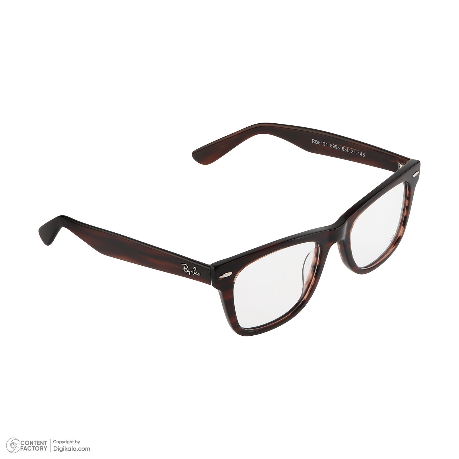 فریم عینک طبی ویفرر (Wayfarer) زنانه ری بن مدل 0RB5121-5998 مناسب برای صورت مستطیل، مربع، قلب و بیضی -  - 5