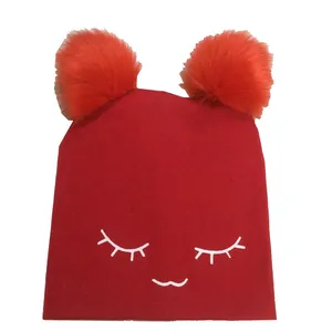 کلاه بچگانه مدل  کلاه بچگانه مدل پم پم دار کد125 