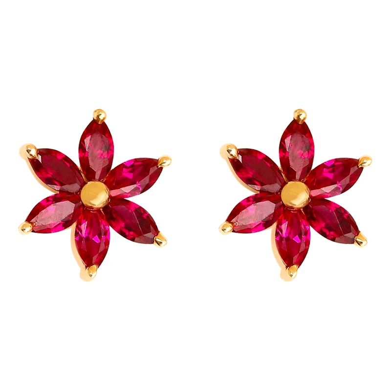 گوشواره طلا 18 عیار زنانه تاج مدل G574