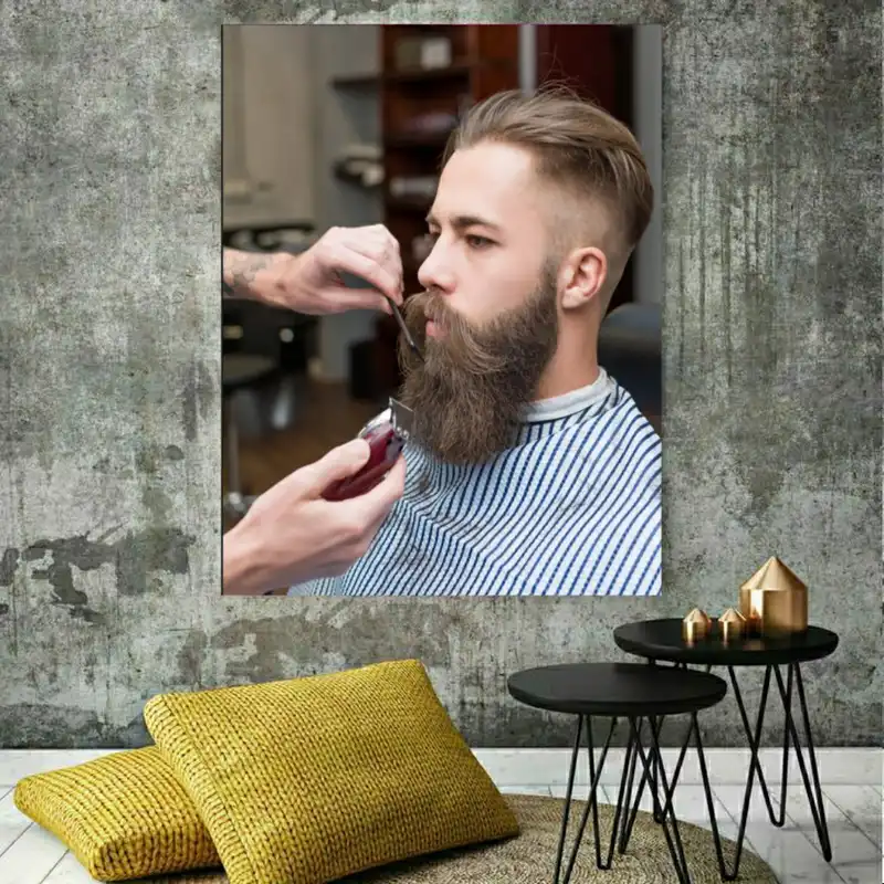 تابلو بوم طرح آرایشگاه مردانه مدل SDB8307