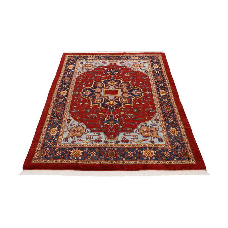 فرش دستباف چهار متری سی پرشیا کد 179740 زمینه لاکی