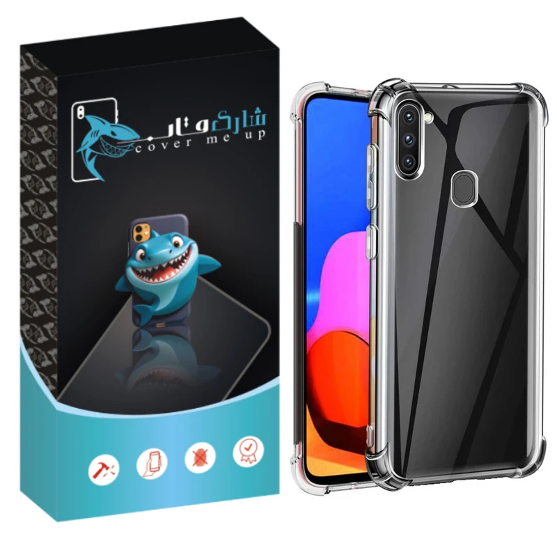 کاور شارک قاب مدل Crystal مناسب برای گوشی موبایل سامسونگ Galaxy A11
