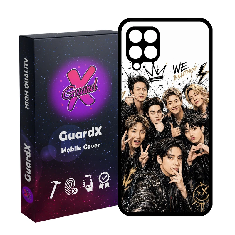 کاور گارد ایکس طرح موسیقی مدل 11060 مناسب برای گوشی موبایل سامسونگ Galaxy A12/M12/F12