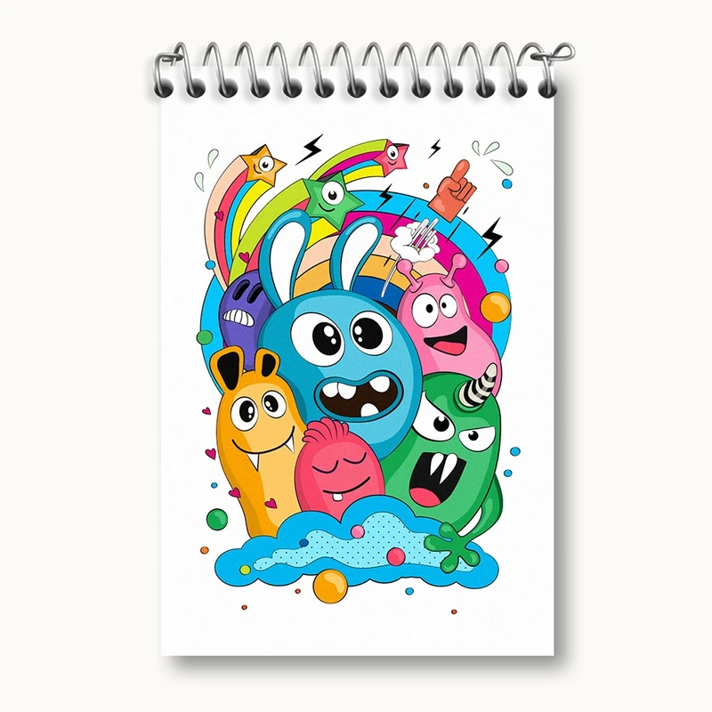 دفتر یادداشت 50 برگ خندالو مدل فانتزی کد F401