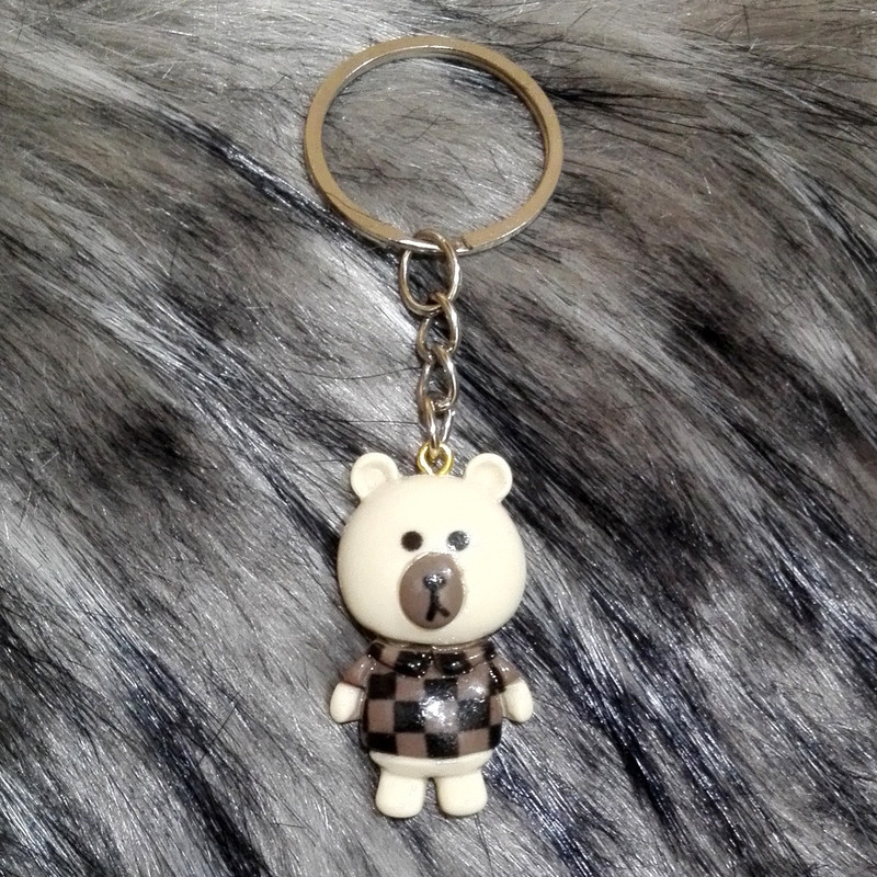 جاکلیدی دخترانه مدل خرس شطرنجی جاکلیدی دخترانه مدل خرس شطرنجی