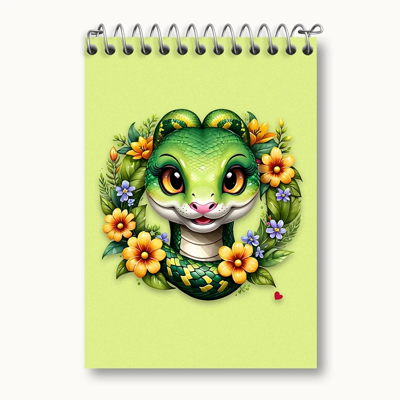 دفتر یادداشت 50 برگ خندالو مدل مار کیوت کد N1452