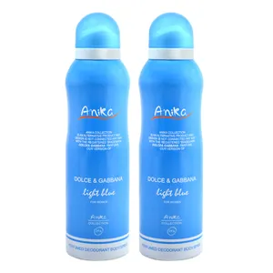 اسپری خوشبو کننده بدن زنانه آنیکا مدل Lisht blue حجم 200 میلی لیتر مجموعه 2 عددی