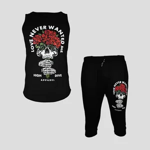 ست تاپ و شلوارک مردانه مدل Love never wanted 