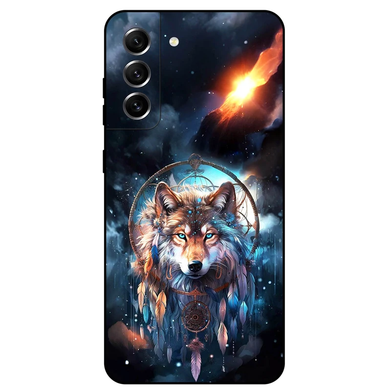 کاور مگافون طرح گرگ و دریم کچر مدل 8005 مناسب برای گوشی موبایل سامسونگ Galaxy S21 FE 5G