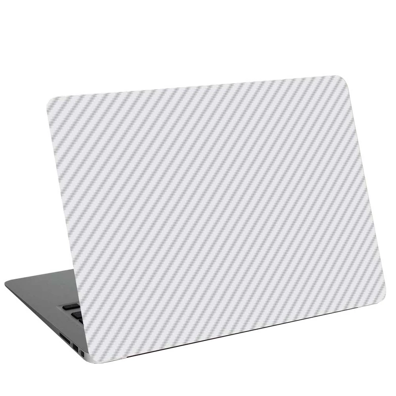 استیکر لپ تاپ طرح Silve-White Carbon کد G-272 مناسب برای لپ تاپ 15.6 اینچ