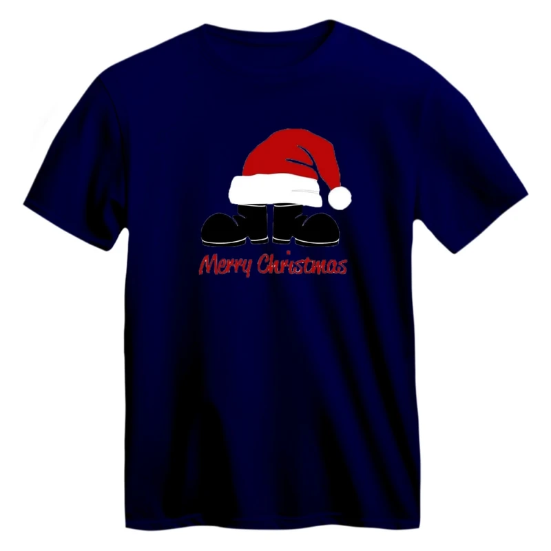 تی شرت آستین کوتاه زنانه مدل نوشته کریسمس کد 18