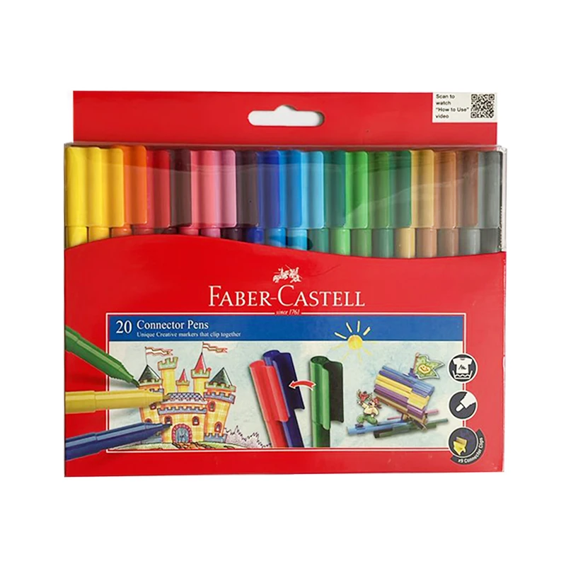 ماژیک رنگ آمیزی20 رنگ فابر کاستل مدل پازلی