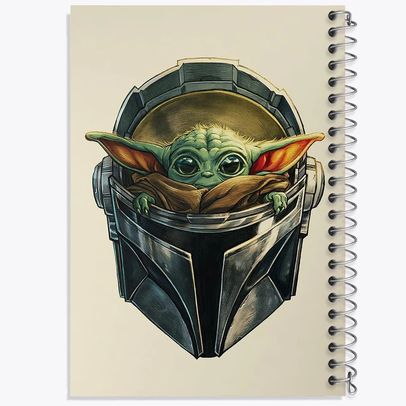 دفتر شطرنجی 50 برگ خندالو طرح یودا سریال جنگ ستارگان کد 26072