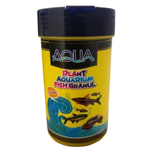 غذای ماهی آکواریوم آکوا مدل plant-granul حجم 100 میلی لیتر