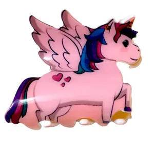 کلیپس مو دخترانه مدل یونیکورن کد 6