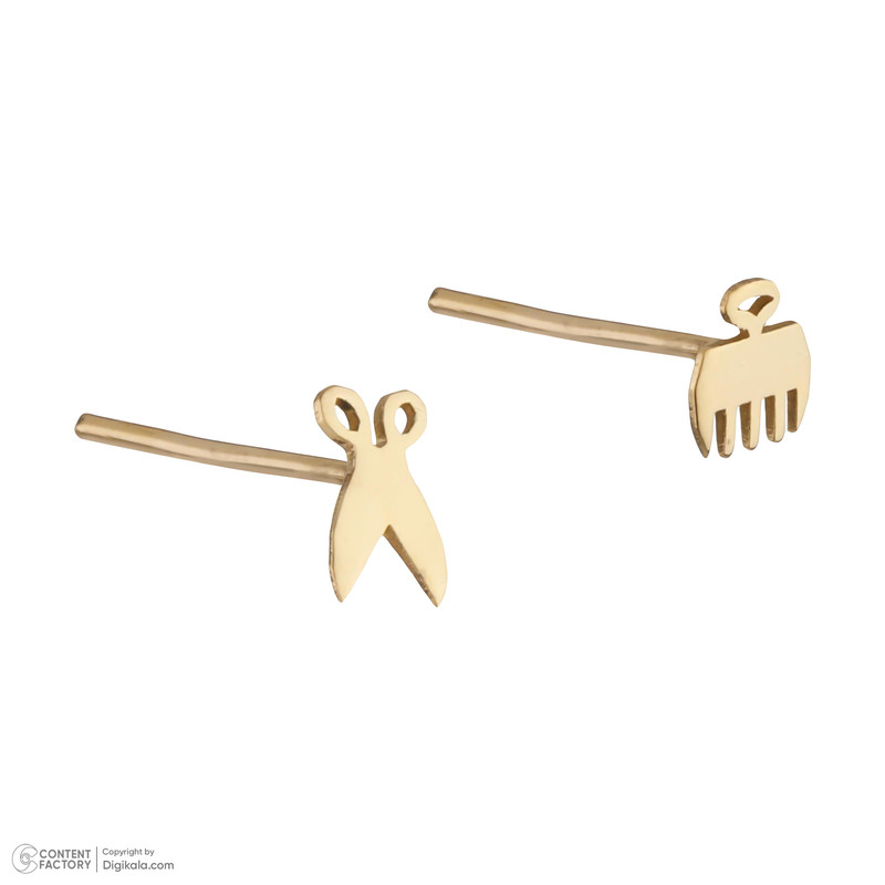 گوشواره طلا 18 عیار دخترانه پرسته مدل We764
