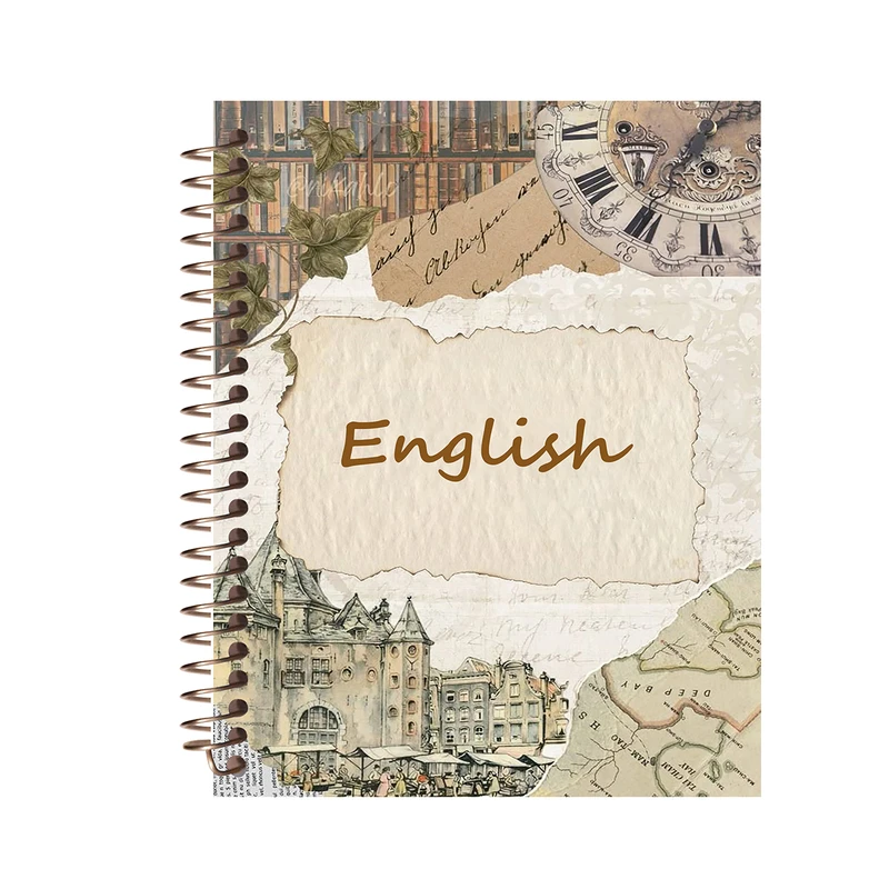 دفتر زبان 60 برگ طرح حروف انگلیسی کد L312